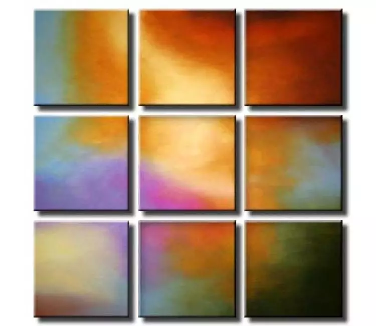 abstract painting - multi panel abstract paintings
