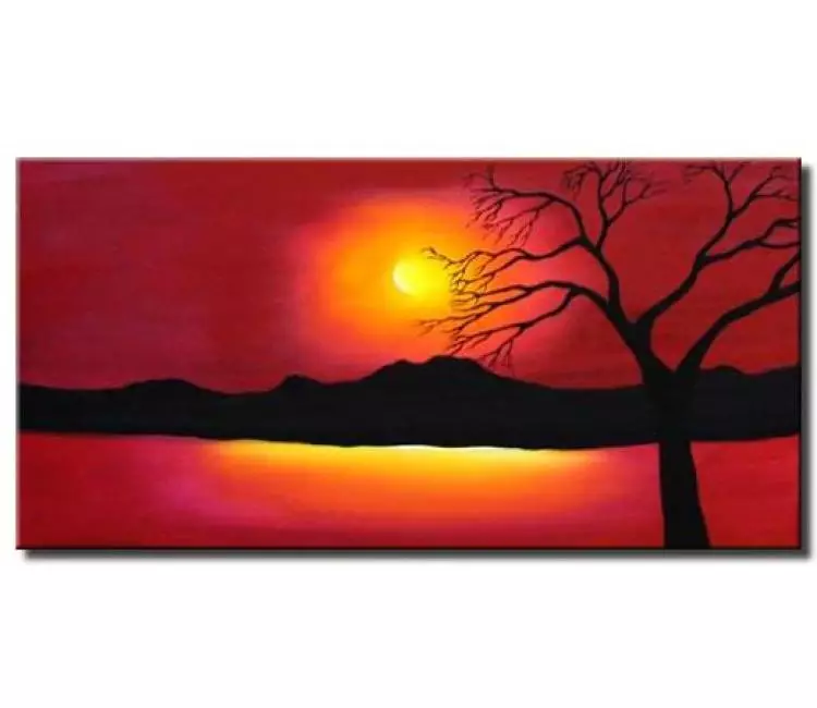 landscape paintings - paradise sunset