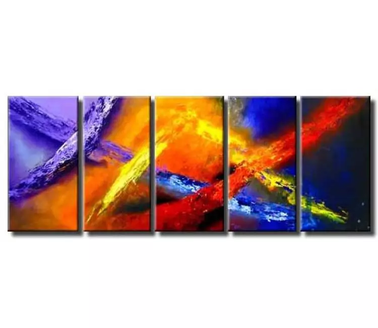 abstract painting - large colorful modern wall art