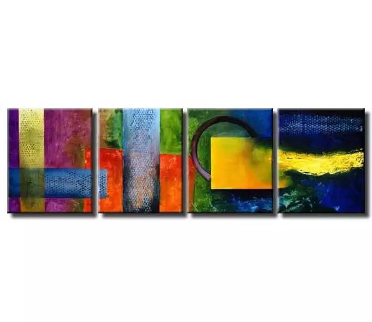 abstract painting - colorful large abstract painting on canvas