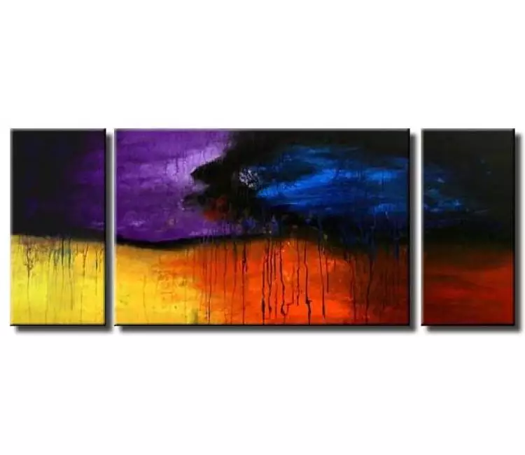 abstract painting - contemporary handmade abstract painting colorful