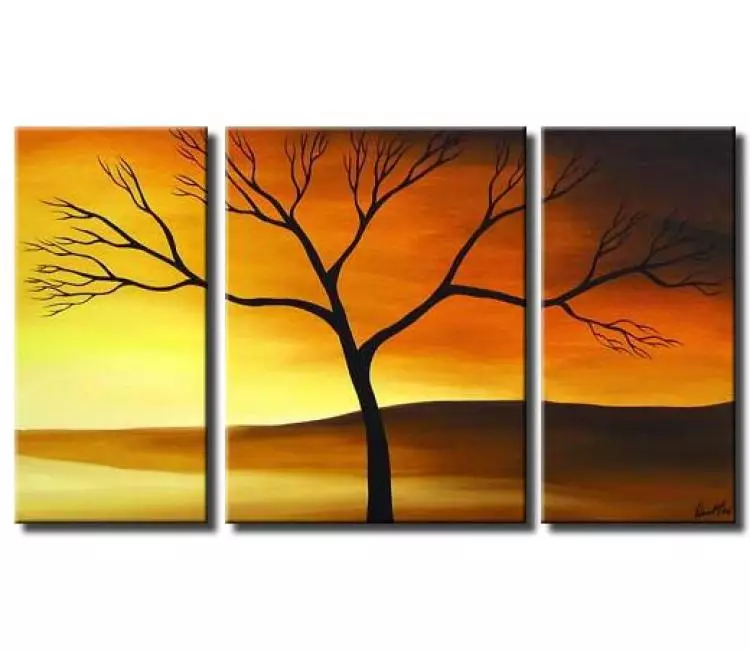 landscape paintings - triptych painting
