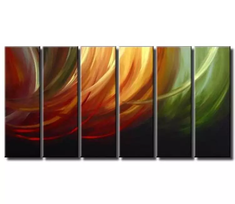 arcs painting - big modern abstract painting on canvas large beautiful abstract art for living room