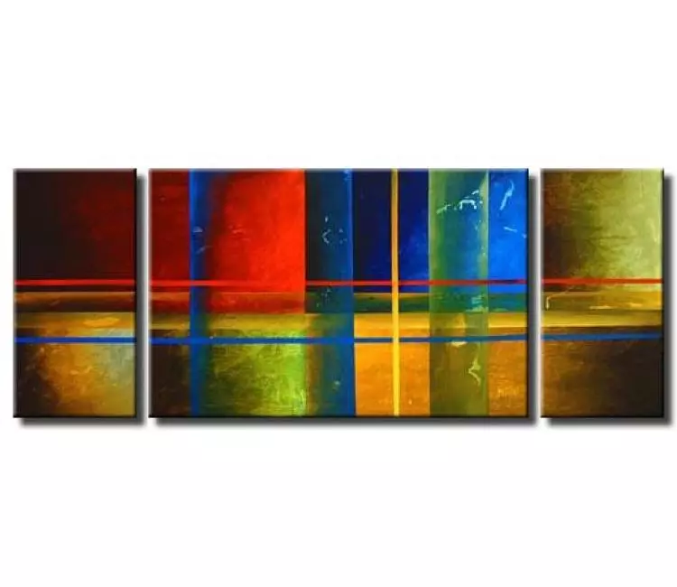 geometric painting - contemporary geometrical abstract painting