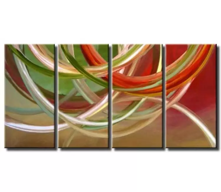 arcs painting - colorful modern wall art