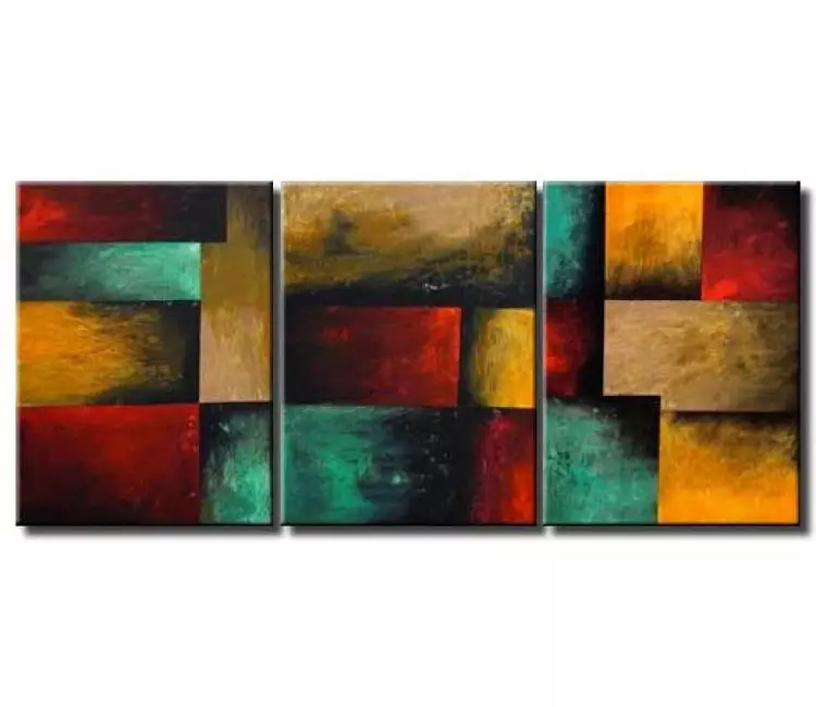 geometric painting - large geometric abstract painting