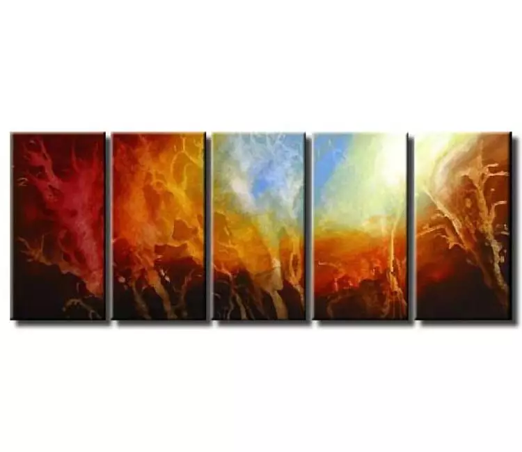 abstract painting - multi panel painting