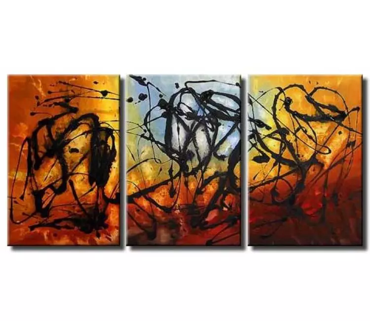 abstract painting - canvas splash art