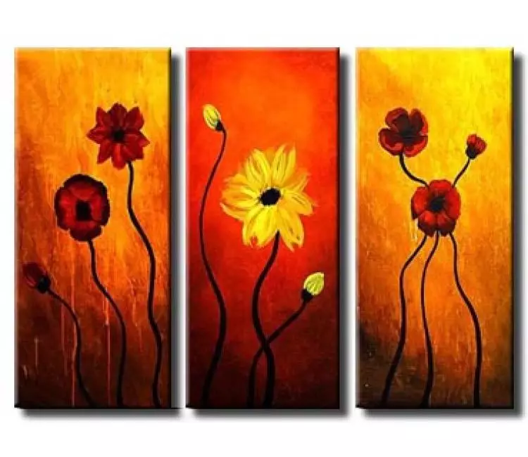 floral painting - abstract floral painting