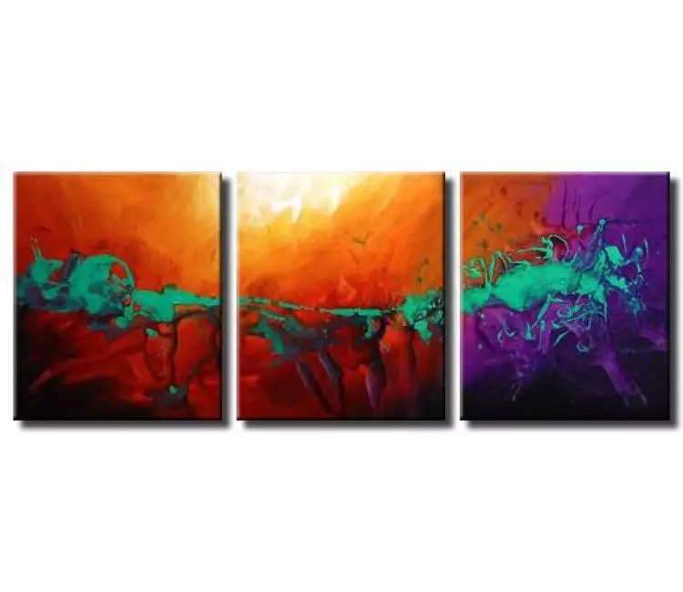 fluid painting - beautiful abstract art on canvas modern painting colorful living room wall art