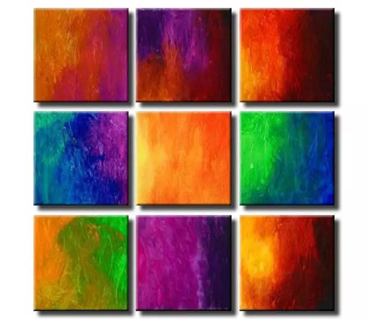 abstract painting - colorful modern wall art on canvas