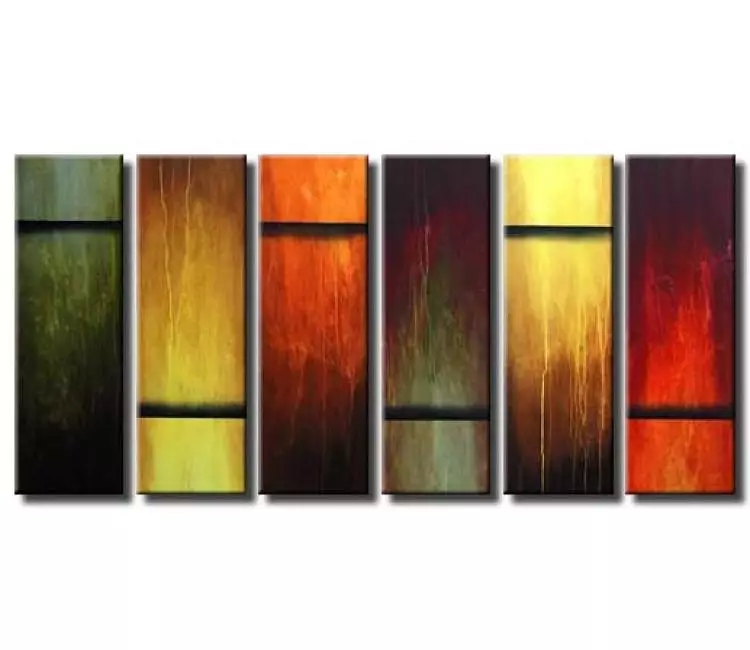 abstract painting - multi panel colorful large abstract painting