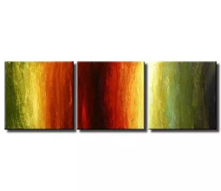 abstract painting - modern abstract painting in red and green