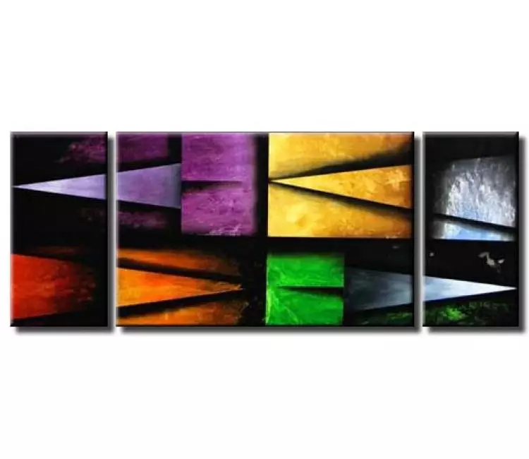 geometric painting - abstract painting on canvas modern wall art