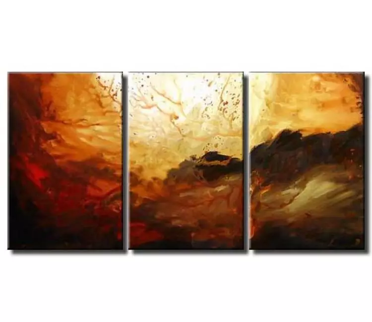 abstract painting - big modern neutral abstract landscape painting on canvas original large wall art for living room