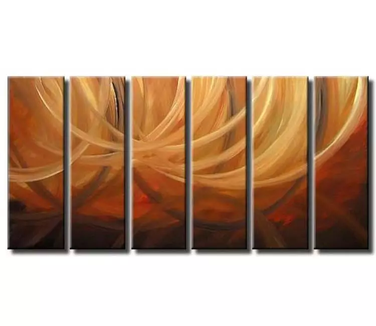 arcs painting - big modern neutral abstract painting on canvas original decorative painting for large walls