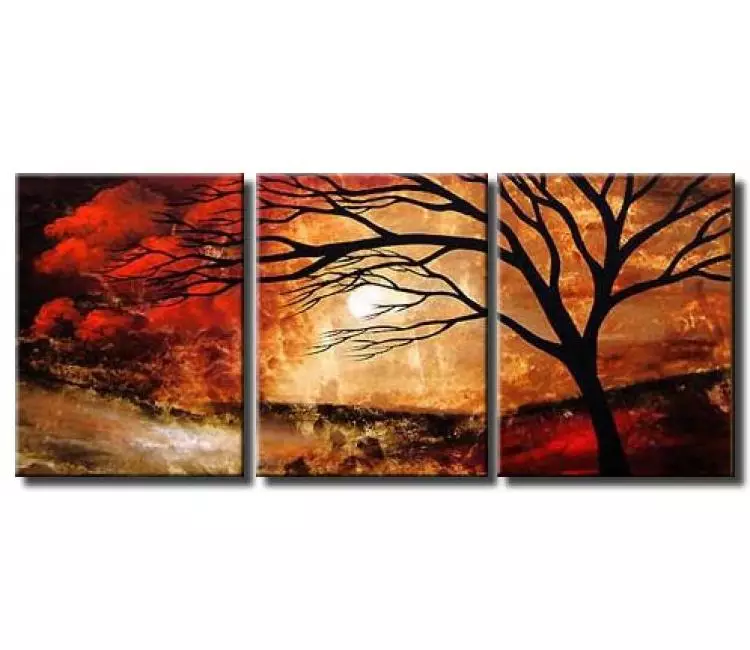 landscape paintings - big abstract landscape tree art on canvas original large neutral painting for living room