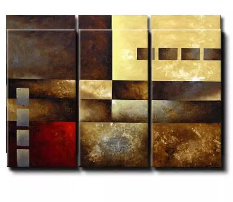geometric painting - big original modern earth tone colors abstract painting on canvas large contemporary geometric art decor