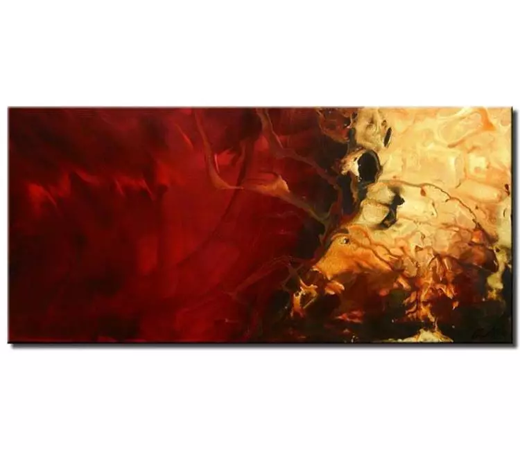 abstract painting - big original red abstract on canvas modern large wall art for living room minimalist contemporary art