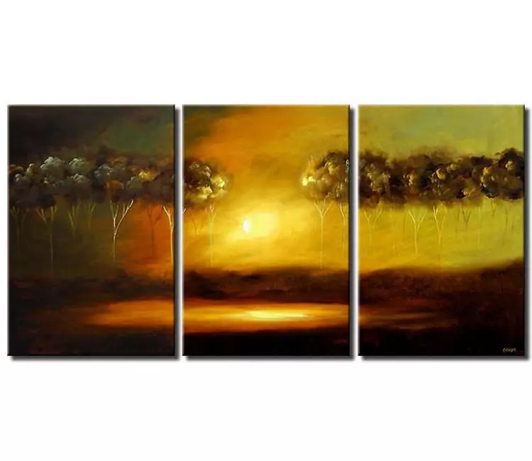 forest painting - Big Abstract landscape Painting Large Canvas Art Modern Living Room trees Wall Art