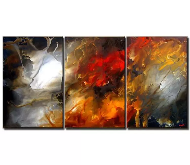fluid painting - big modern beautiful abstract painting on canvas original large contemporary living room art