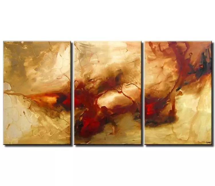 fluid painting - big modern abstract art on canvas for living room original large neutral painting