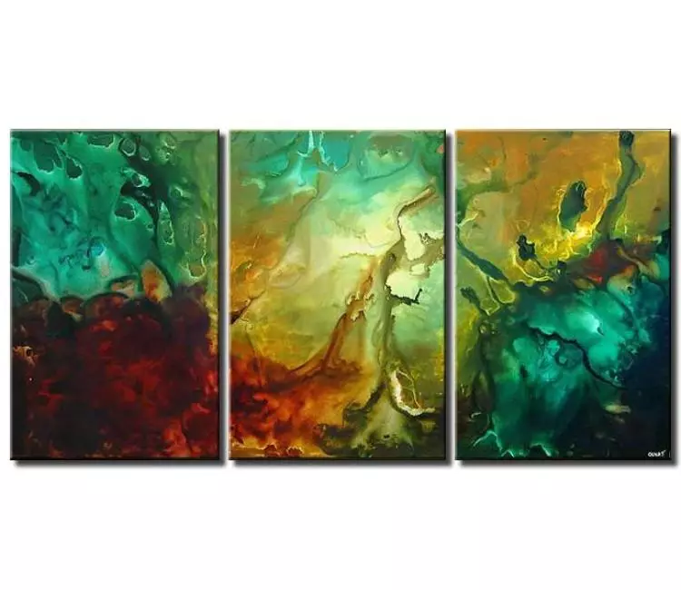 fluid painting - big modern best abstract art on canvas for living room large original contemporary turquoise wall art