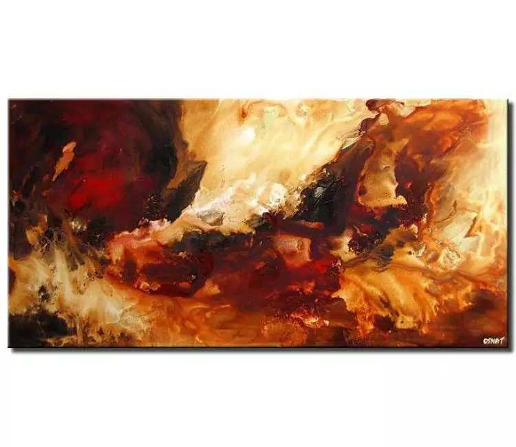 fluid painting - beautiful modern abstract art on canvas for living room original contemporary neutral wall art