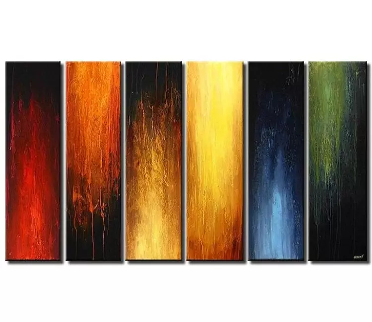 abstract painting - large modern abstract painting for living room dining room and office big colorful wall art on canvas