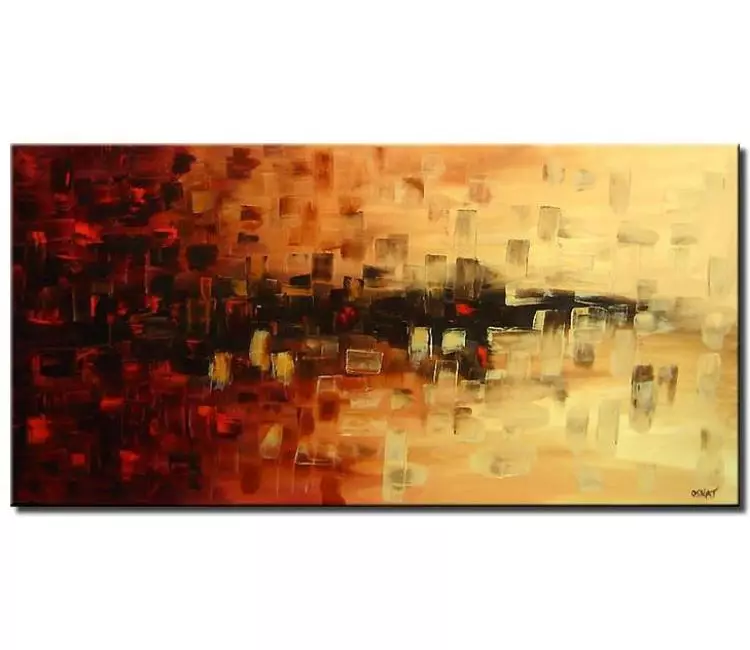 abstract painting - modern neutral abstract painting on canvas beige art for living room