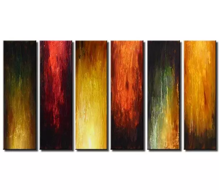 abstract painting - big earth tone colors abstract painting on canvas large modern wall art for living room