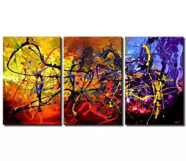 abstract painting - modern colorful textured abstract painting large big canvas art for  big walls beautiful art