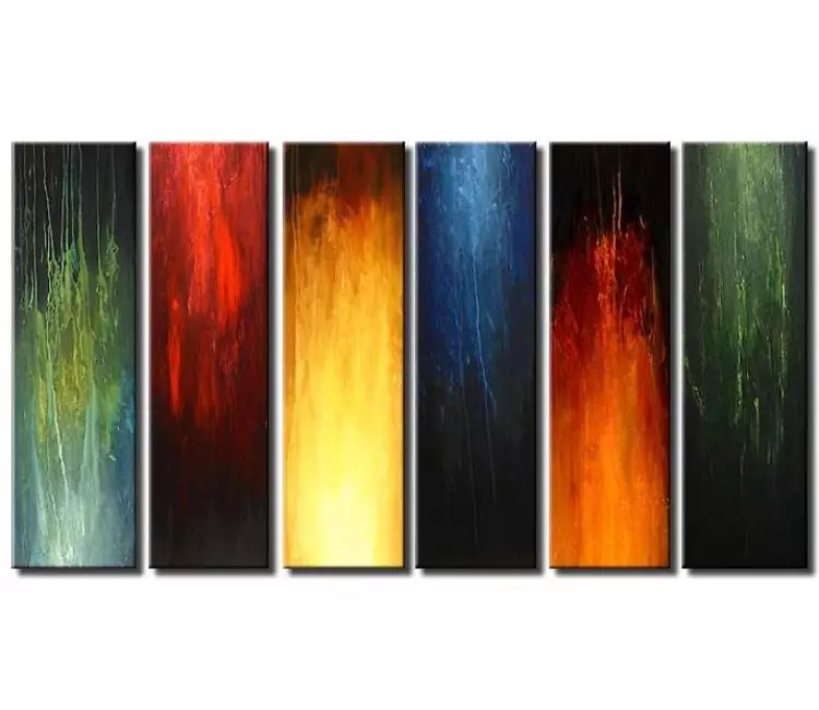 abstract painting - xl modern colorful artwork on canvas big original  abstract painting for big walls