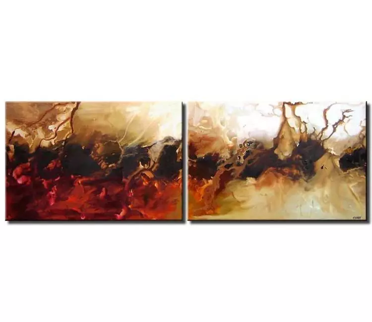 fluid painting - big neutral modern abstract painting on canvas large contemporary wall art for living room best beautiful art