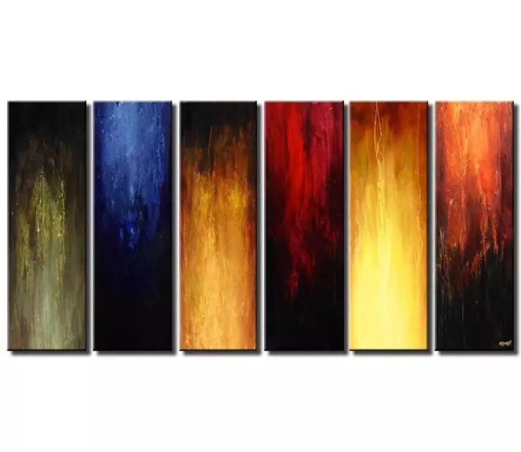 abstract painting - big colorful abstract painting on canvas modern large wall art for living room corridor art