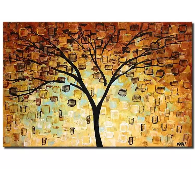 landscape paintings - tree painting on canvas modern abstract neutral tree art for living room