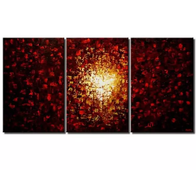 abstract painting - big red abstract art on large canvas modern textured palette knife wall art