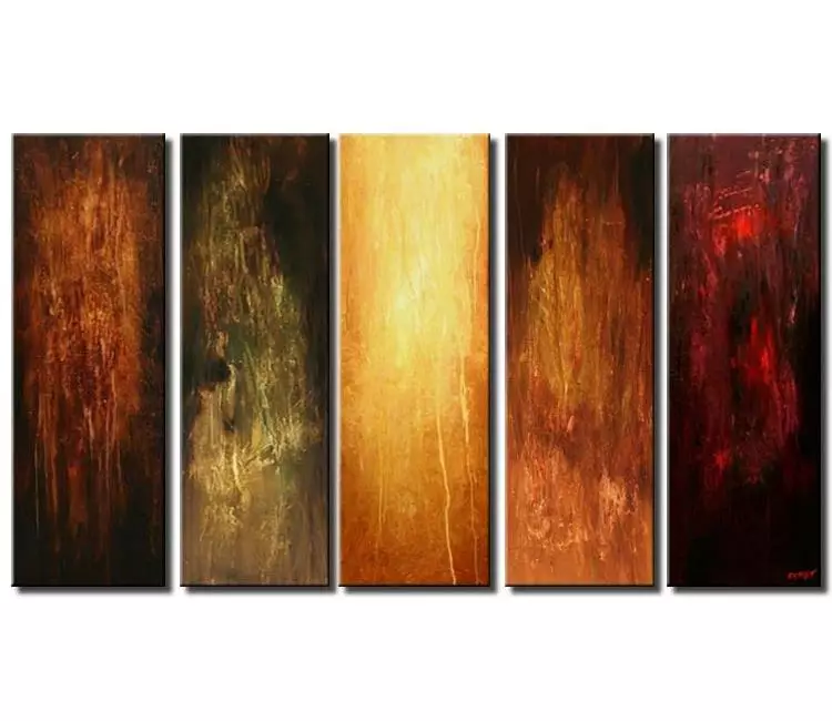 abstract painting - big earth tone colors abstract art on large canvas art modern living room office wall art