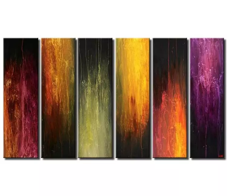 abstract painting - big colorful multi panel abstract painting for big wall  modern large canvas art beautiful abstract art
