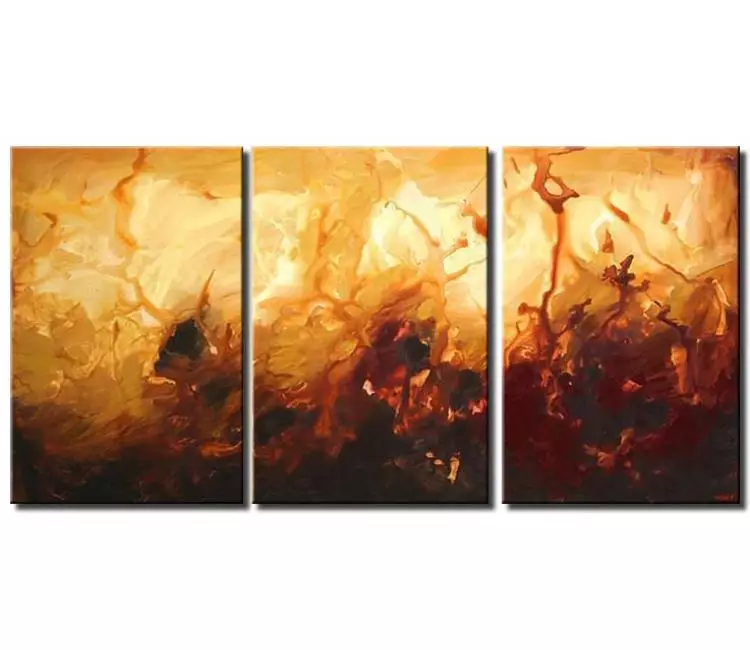 fluid painting - large contemporary art on canvas big modern abstract painting neutral wall art for living room