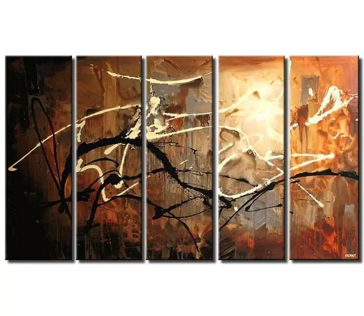 abstract painting - big modern abstract painting on canvas for living room large textured neutral wall art painting