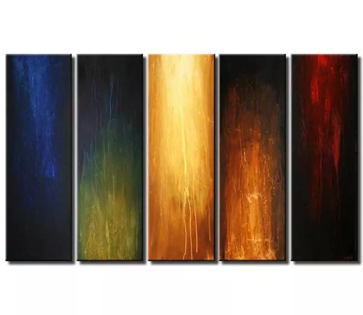abstract painting - big colorful abstract painting on canvas for Livingroom original large wall art modern home decor