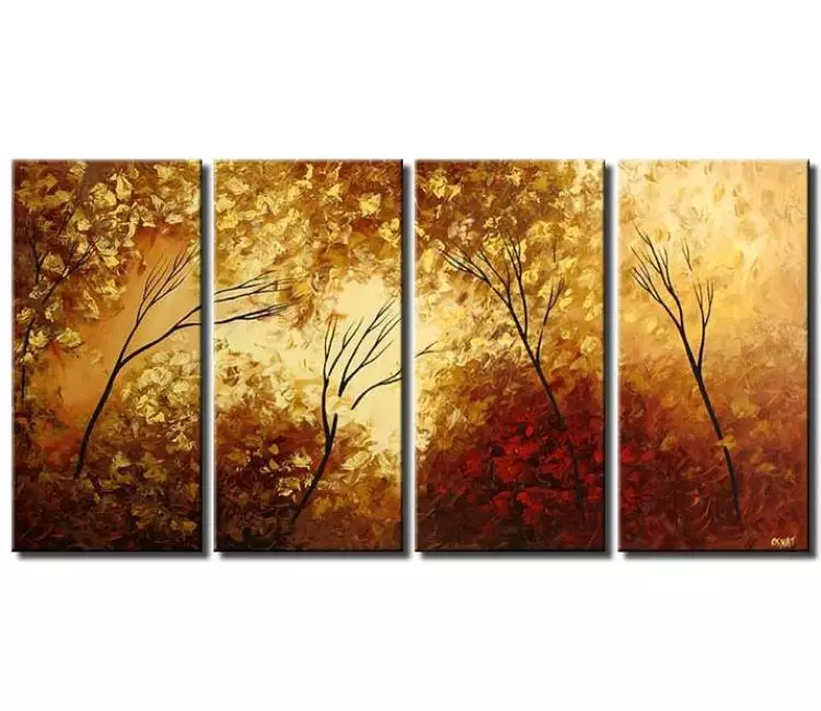 forest painting - big modern landscape painting on canvas large forest trees art calming wall art for living room