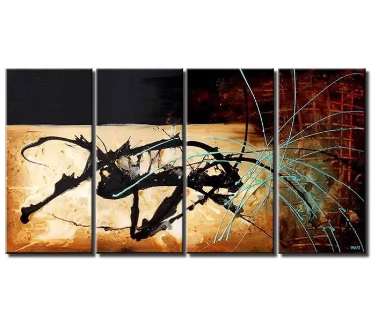 abstract painting - big neural wall art for living room modern large canvas art