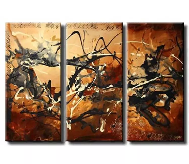 abstract painting - big abstract painting on canvas modern textured rust wall art painting for living room