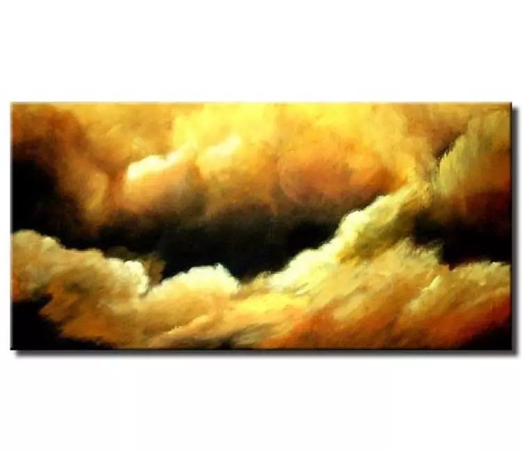 trees painting - abstract cloud painting