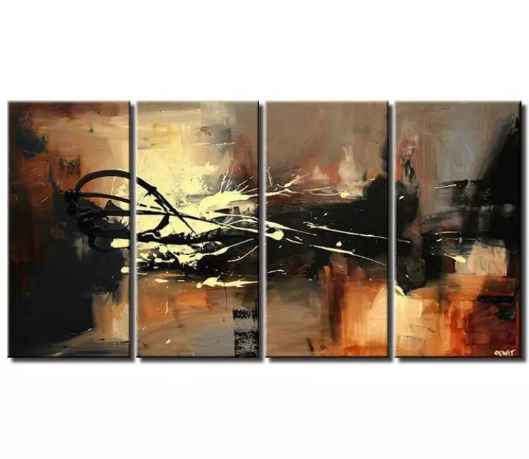 abstract painting - large modern abstract art beautiful neutral living room big wall art