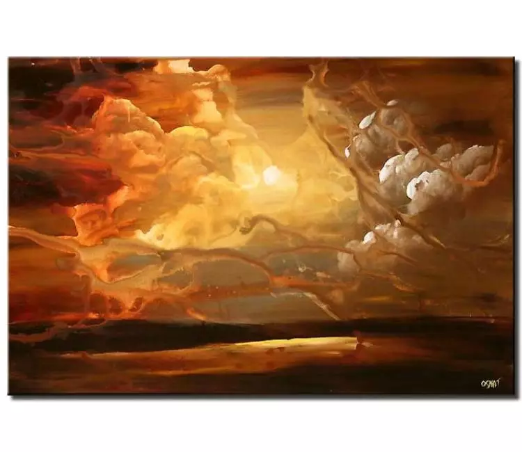 landscape paintings - abstract landscape painting on canvas modern beautiful wall art for living room bedroom dining room