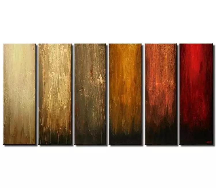 abstract painting - large earth tone colors abstract painting on canvas big modern wall art for living room