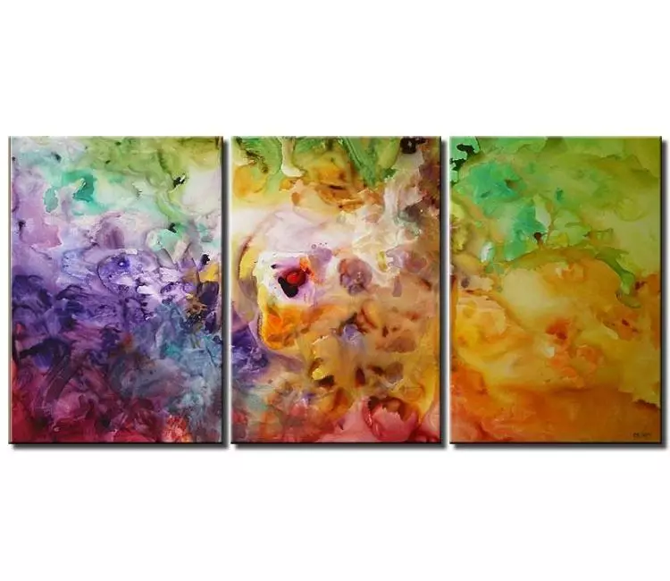 fluid painting - colorful modern large canvas art original big beautiful abstract art contemporary living room wall art